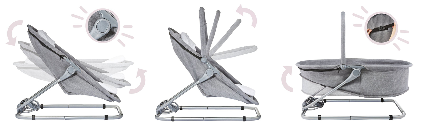 Hamaca + Mecedora + Cama 3en1 - Moby-System MILA