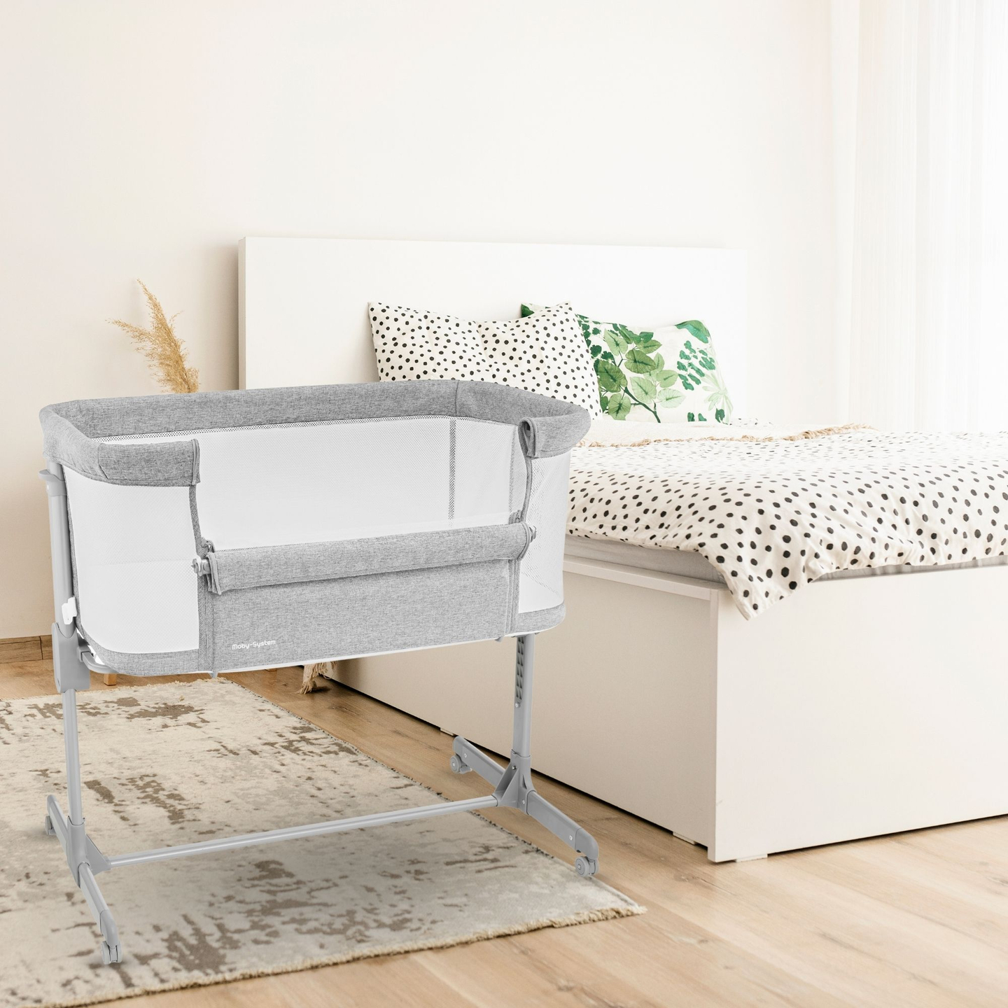 Moby-System LUNA Cama auxiliar 3 en 1 - gris