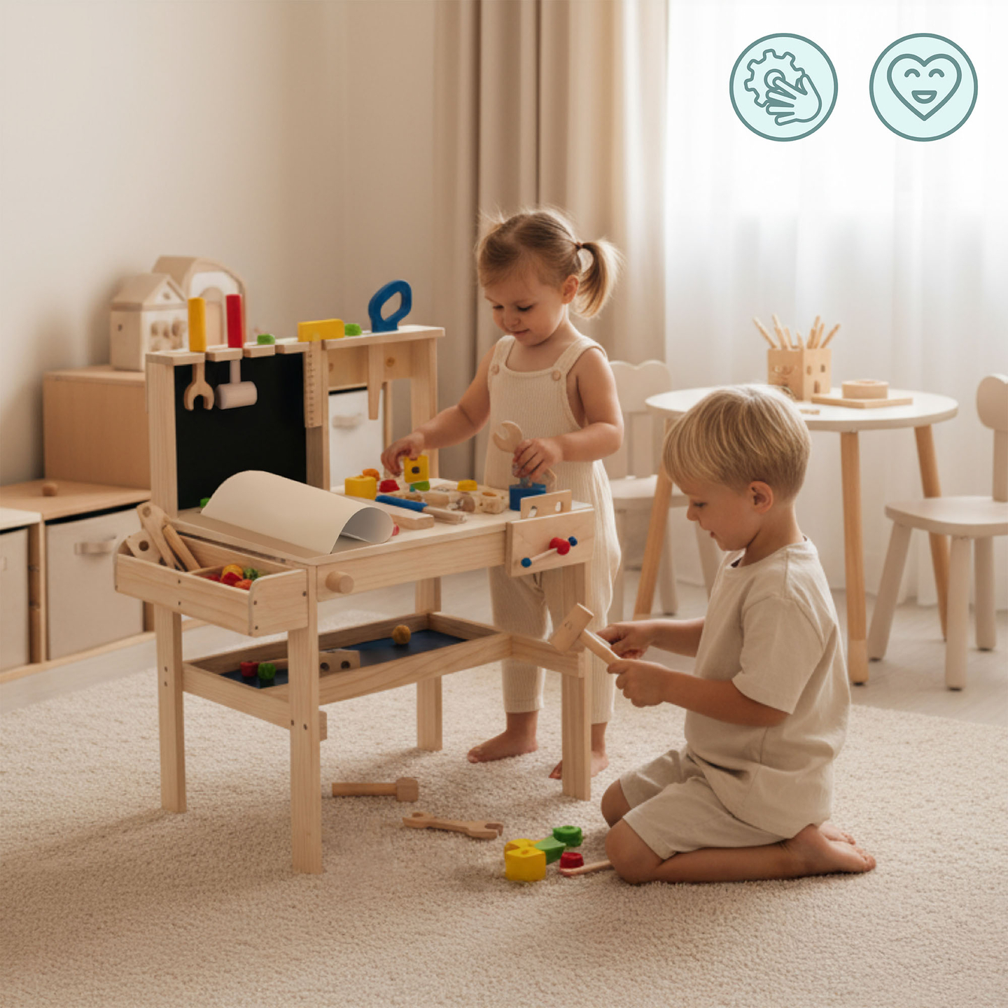 Kit de bricolaje de madera XXL - 75 elementos