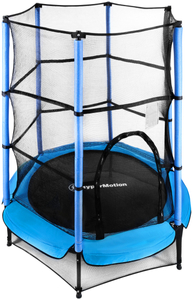 Trampolín de 140 cm con red protectora - para niños de 3 a 6 años - para casa y jardín