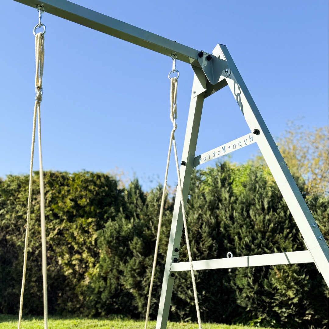 Estructura de acero para columpio o hamaca de jardín