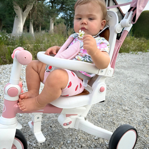 8en1 triciclo multifuncional TOBI FOREST - rosa