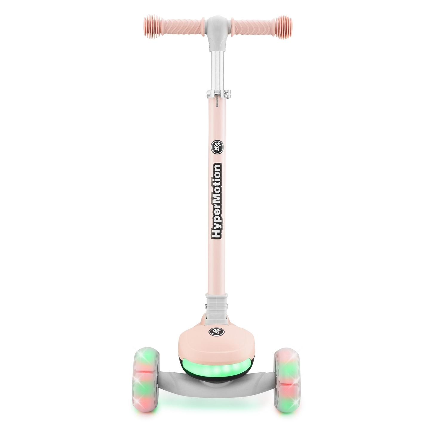 Patinete de equilibrio 3 en 1 HyperMotion LUMI - plataforma iluminada y ruedas LED, color rosa