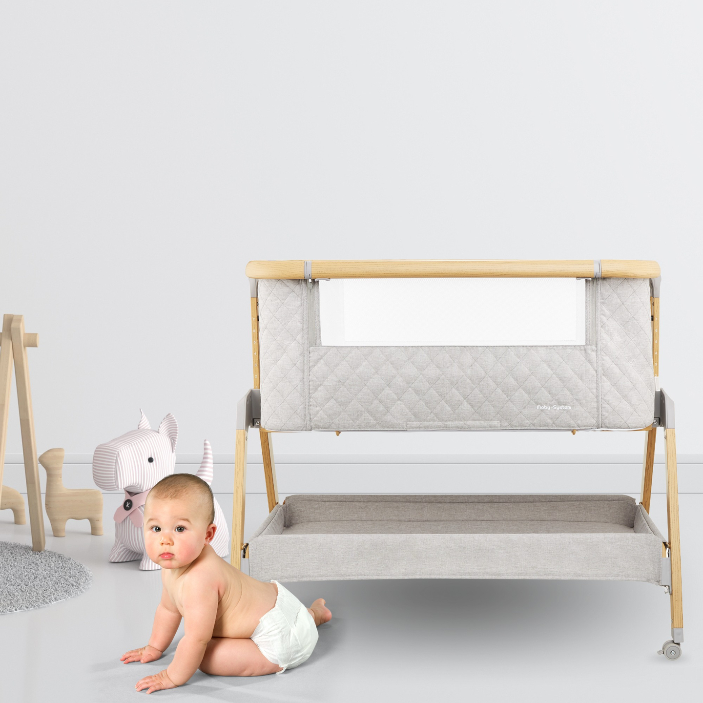 Cama supletoria independiente, cuna de viaje 3 en 1 - Moby-System DREEMY