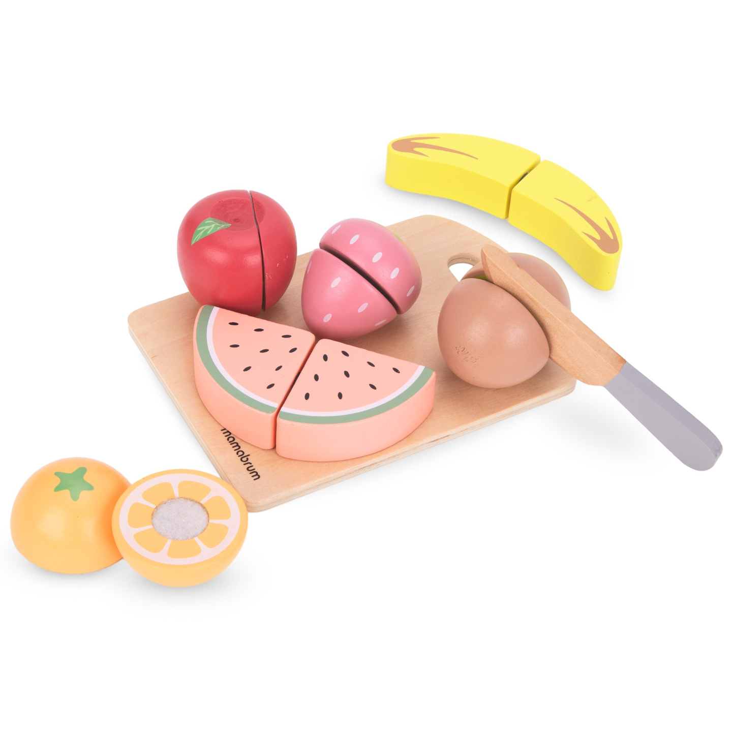 Fruta de madera para cortar - set