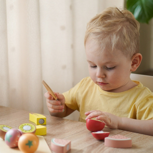 Fruta de madera para cortar - set