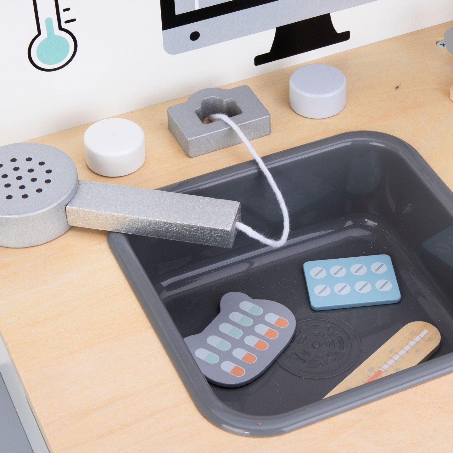 Hospital de animales - set de madera