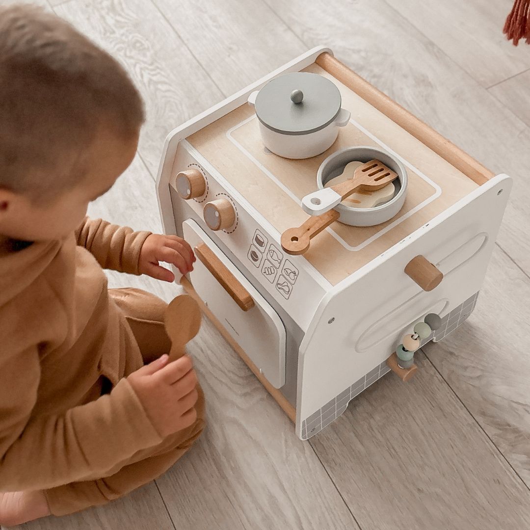 Cocina de madera - cubo educativo