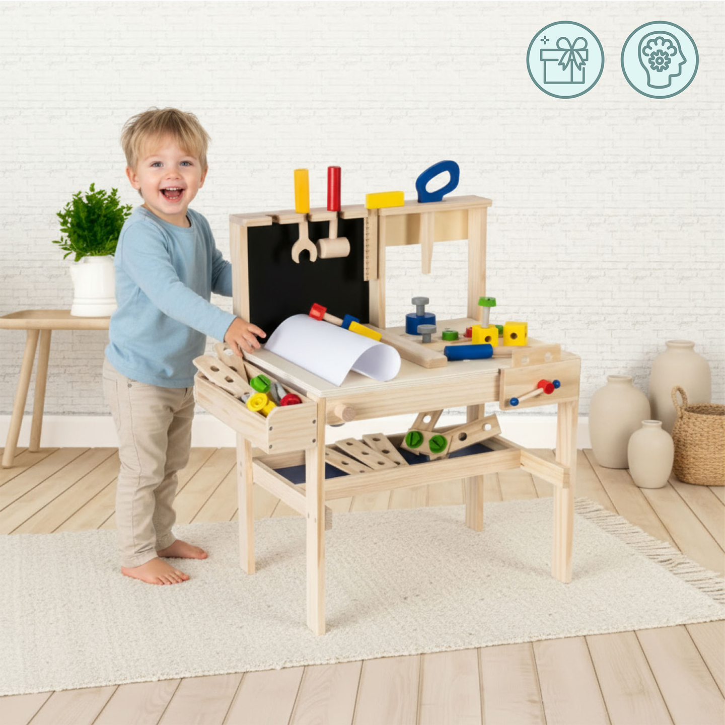 Kit de bricolaje de madera XXL - 75 elementos