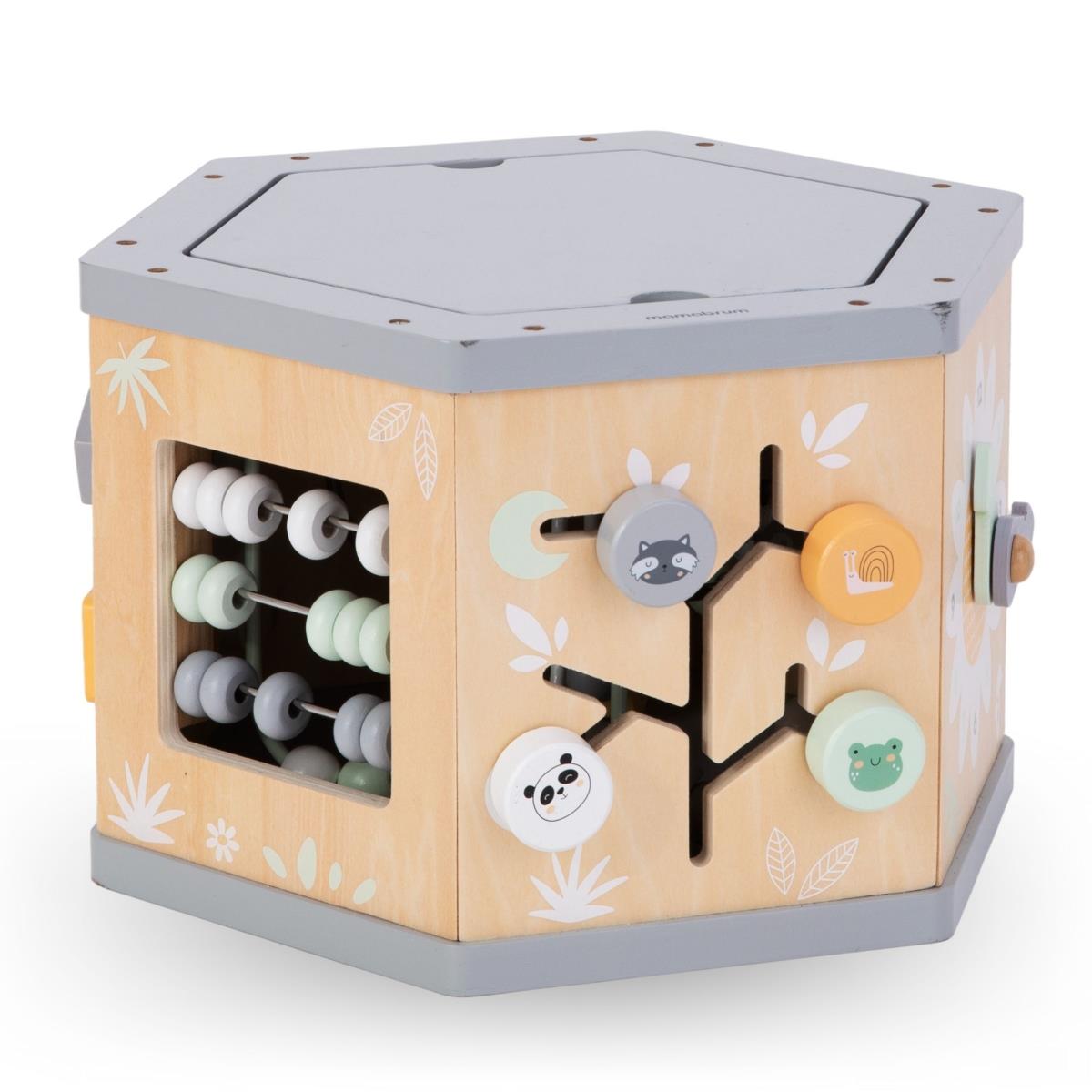 Cubo educativo interactivo de madera 7 en 1 - bucle motor