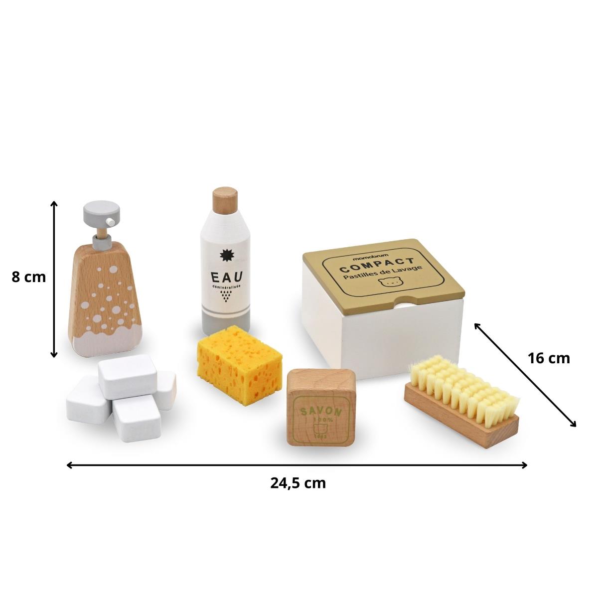 Set de limpieza de madera para niños - 10 artículos