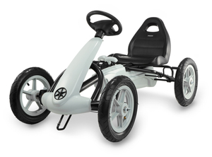 Kart de pedales EVOQUE para niños - correpasillos para niños de 5 a 8 años - gris
