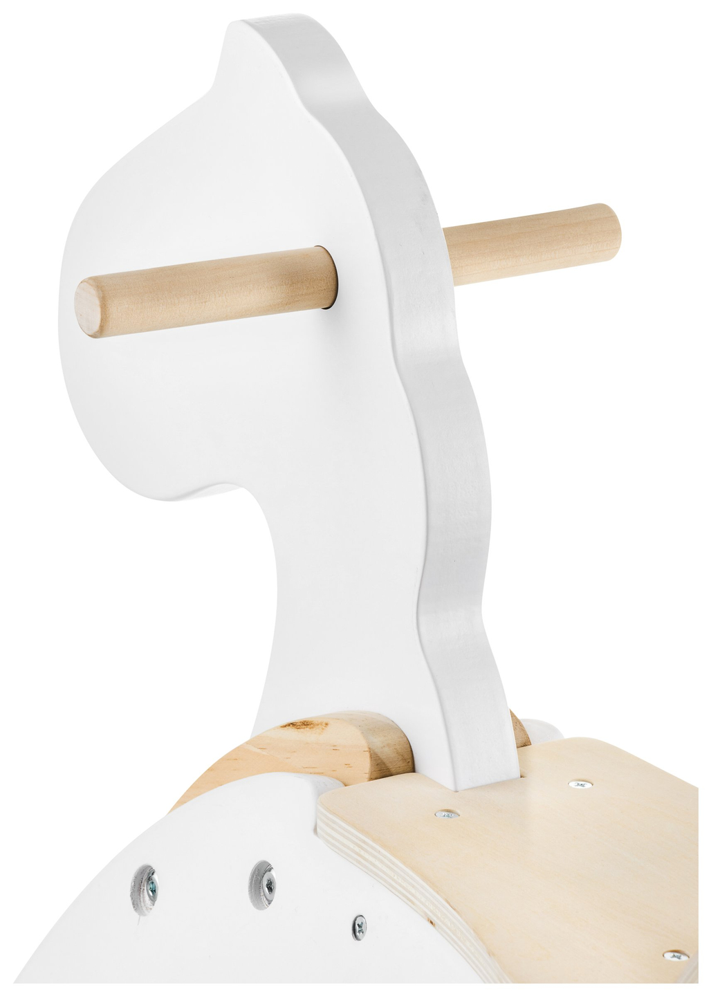 Caballito balancín de madera - blanco - a partir de 12 meses