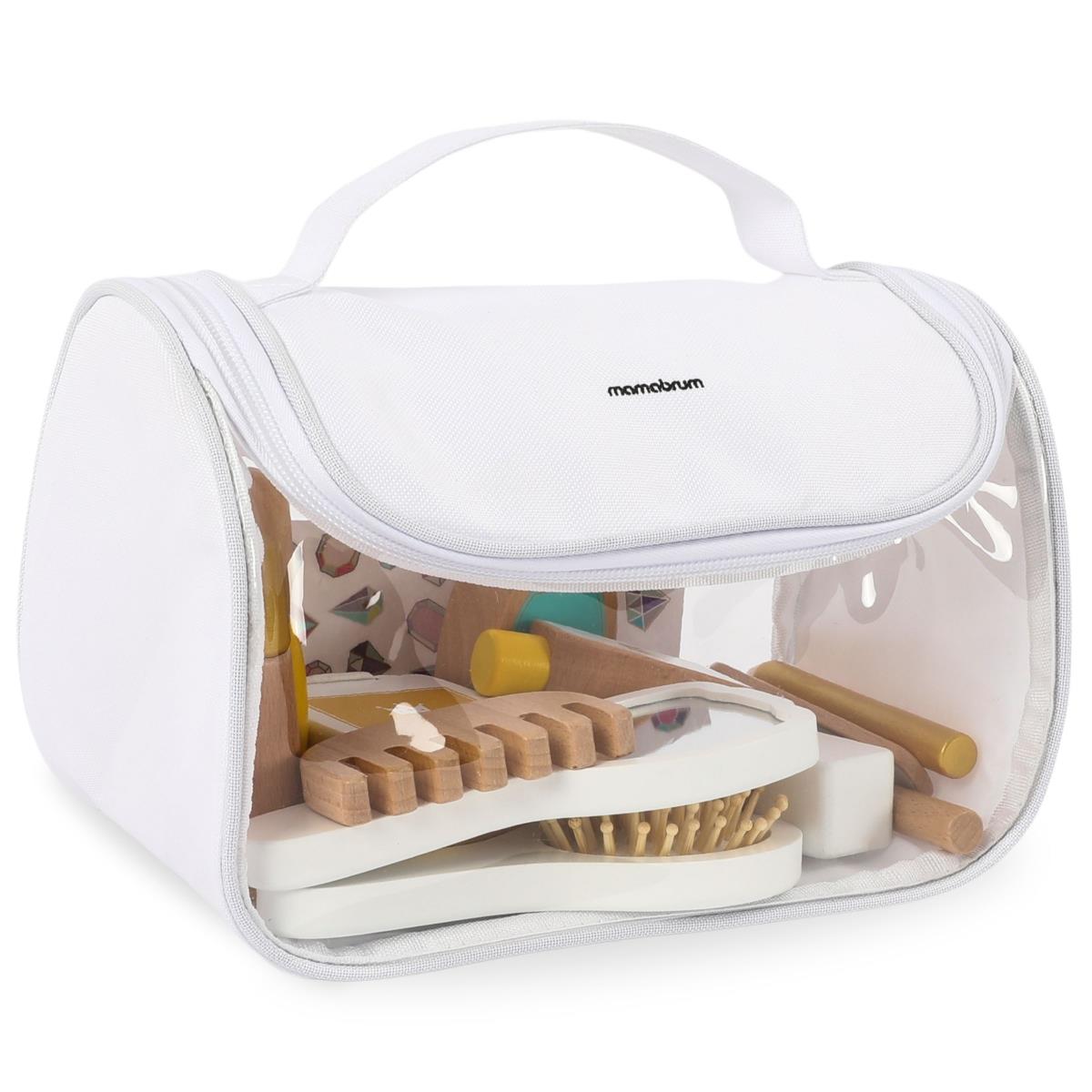 Set de maquillaje para niños - neceser de maquillaje + accesorios de madera, 15 artículos