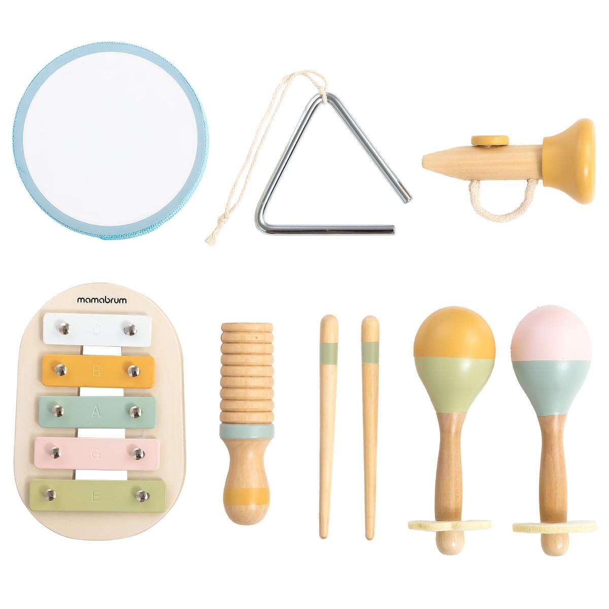 Set de instrumentos musicales para niños - 9 artículos