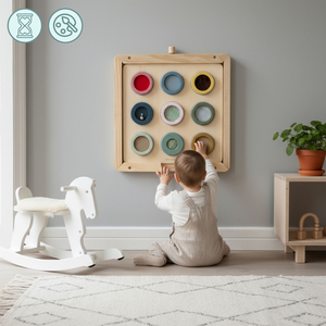 Marco de pared de madera - para montar los paneles educativos Mamabrum