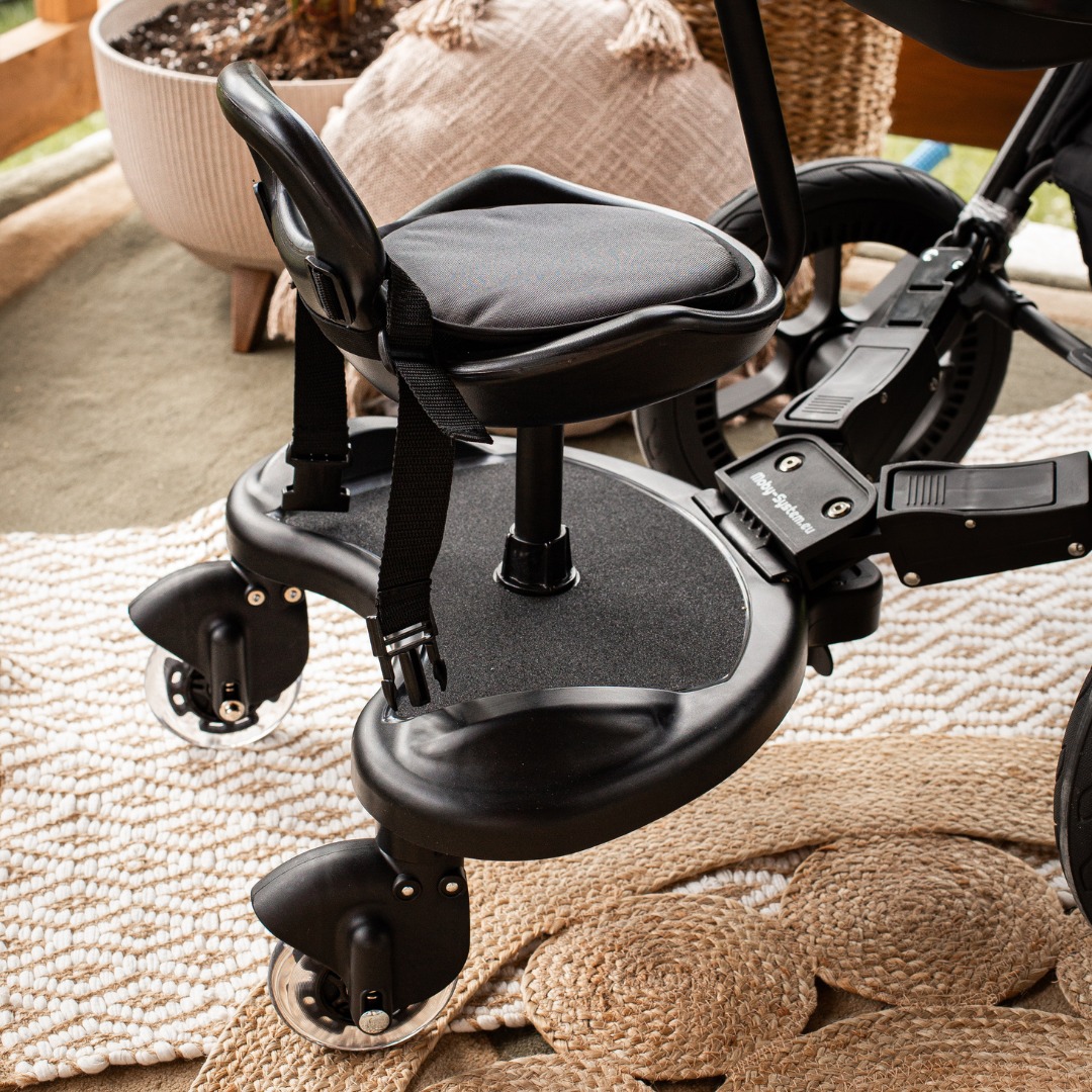 MR BUGGY Extensión de Cochecito con Asiento - Ruedas LED