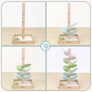 Culódromo de madera - árbol sonoro con bolas