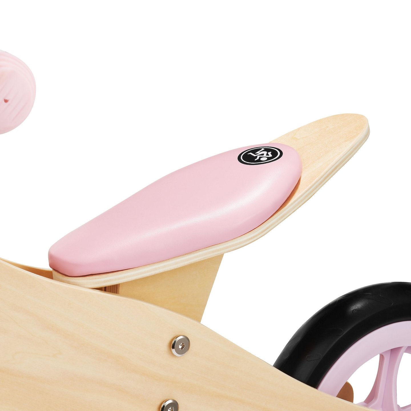 Triciclo y bicicleta de equilibrio de madera 2 en 1 - HyperMotion PERCY - rosa