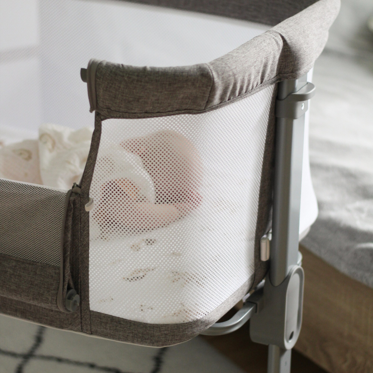 Moby-System LUNA Cama auxiliar 3 en 1 - gris