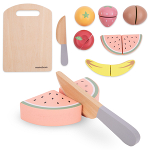 Fruta de madera para cortar - set