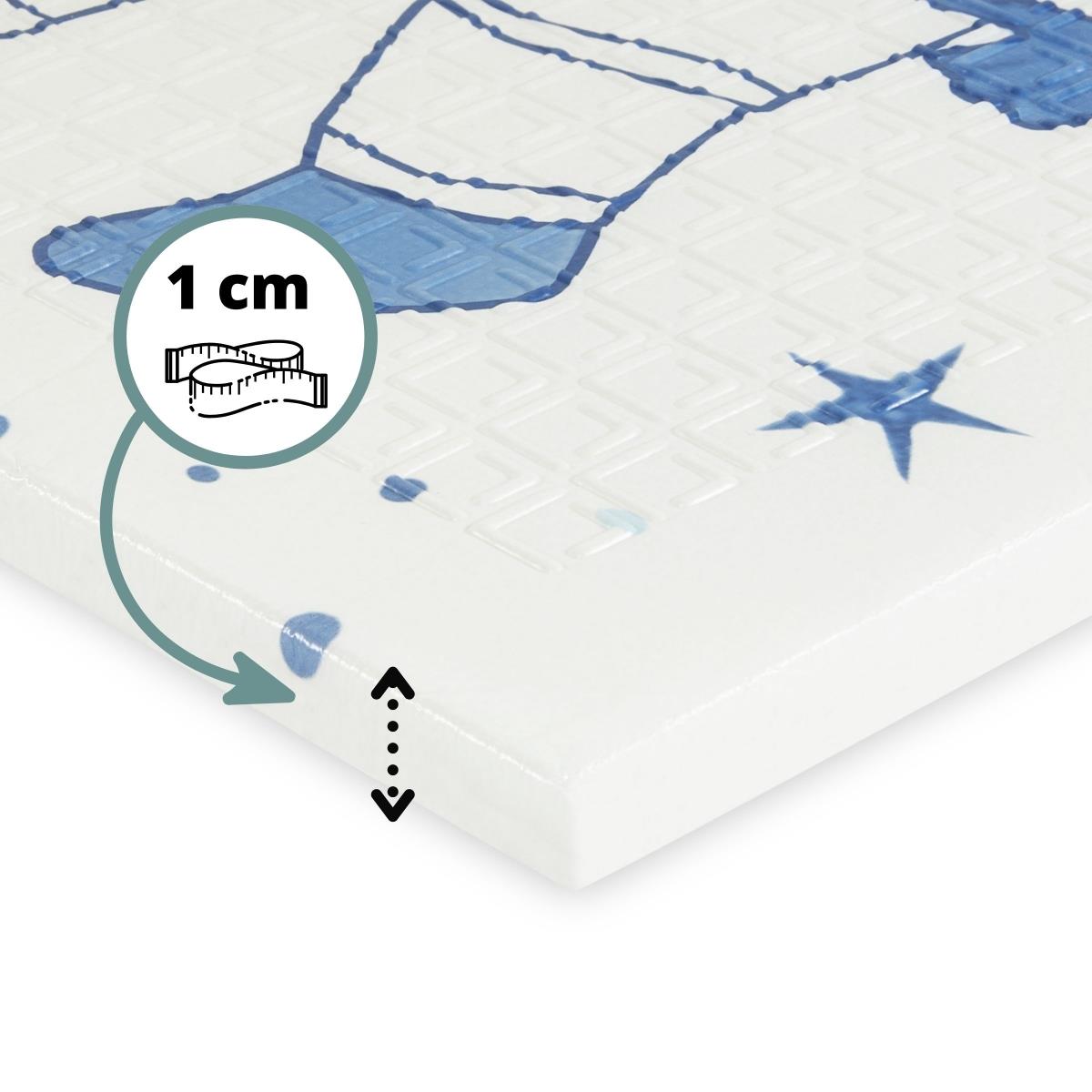 Alfombrilla de espuma plegable por las dos caras 180 x 120 x 1cm - Cosmos/Triángulos geométricos