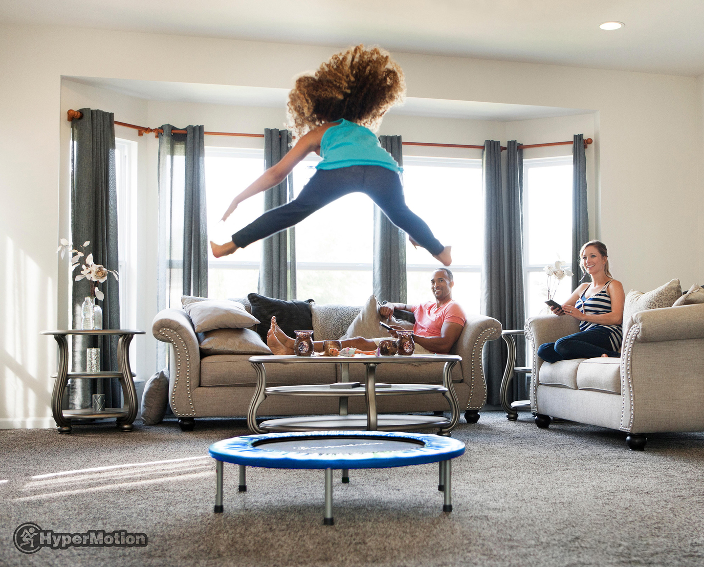 Mini trampolín para niños - 91 cm - para casa y jardín