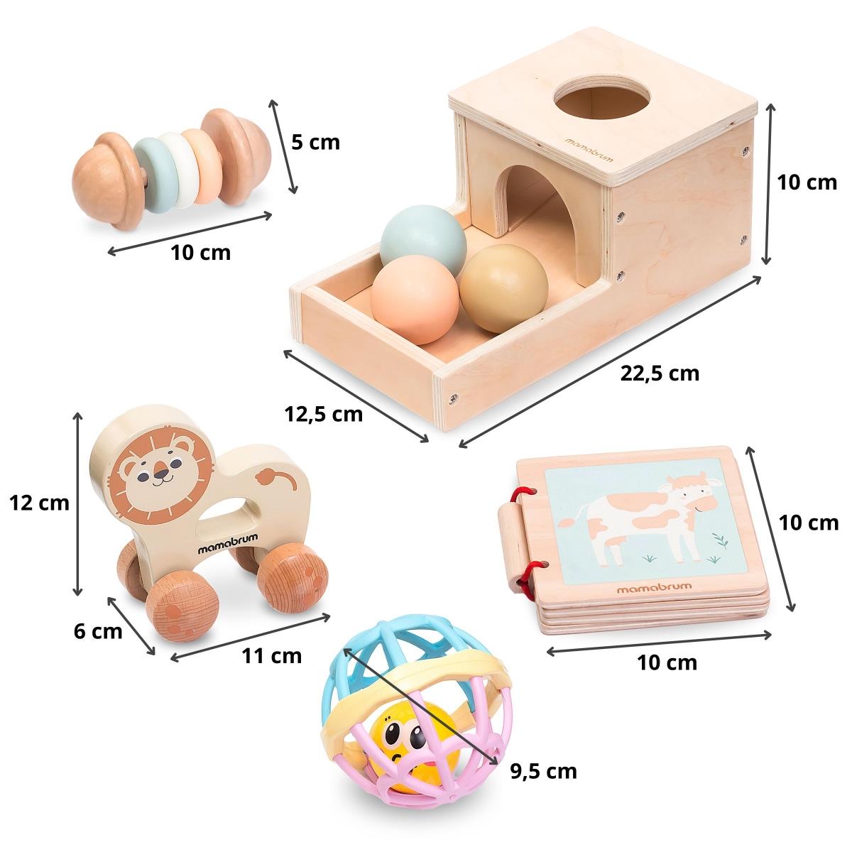 Set de juguetes Montessori para bebé de 7 a 12 meses