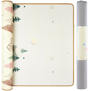 Alfombra de espuma XXL de doble cara - rollo de 1 CM (bosque y montaña)