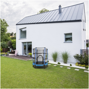 Trampolín de 140 cm con red protectora - para niños de 3 a 6 años - para casa y jardín