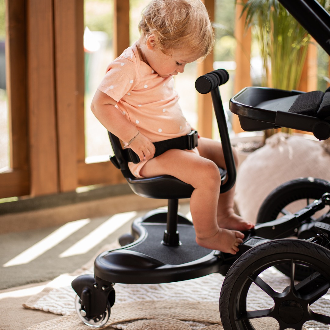 MR BUGGY Extensión de Cochecito con Asiento - Ruedas LED