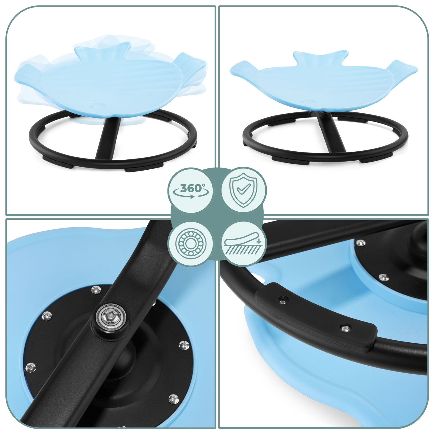 Mini carrusel para niños Fish - azul