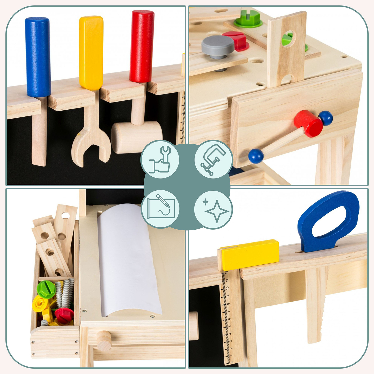 Kit de bricolaje de madera XXL - 75 elementos