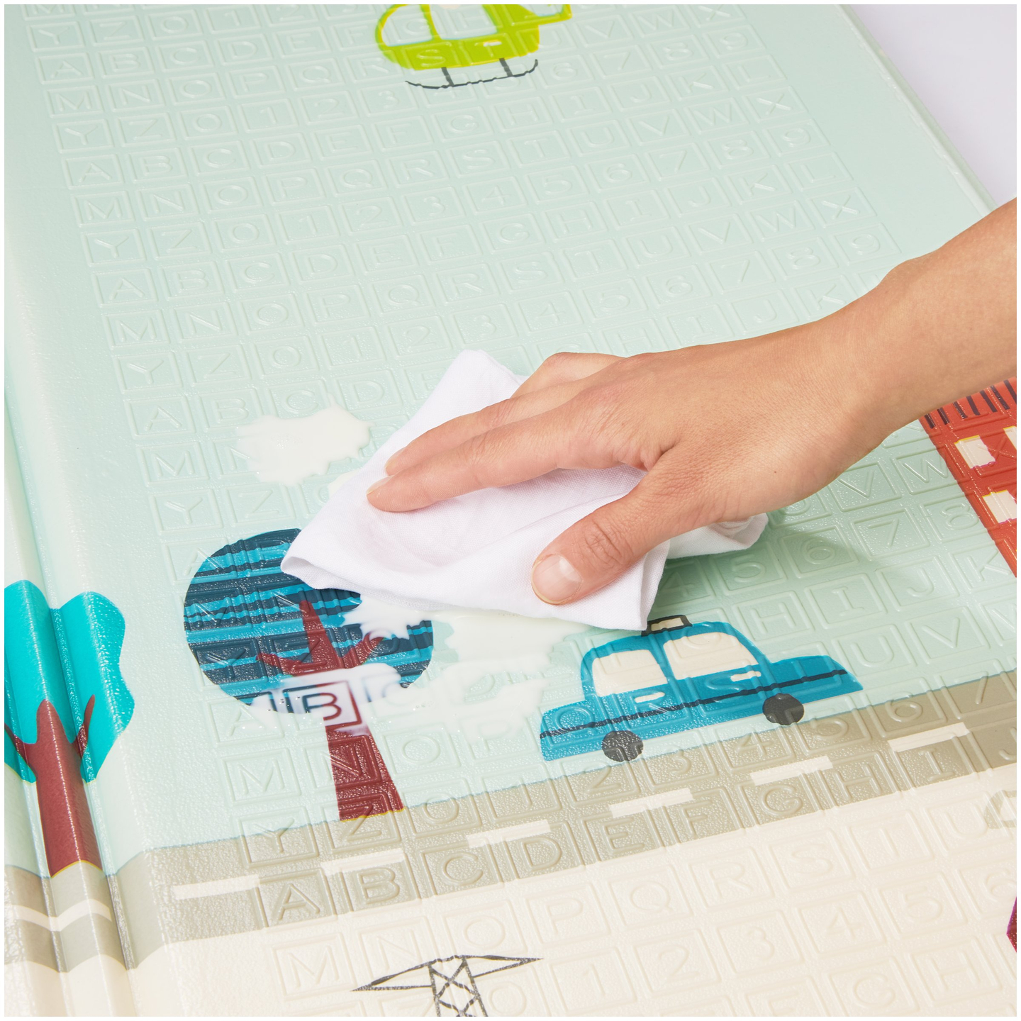 Estera de espuma XXL de doble cara - plegable 1 CM (montaña y carretera)