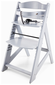 Moby-System WOODY Silla de alimentación de madera - color gris