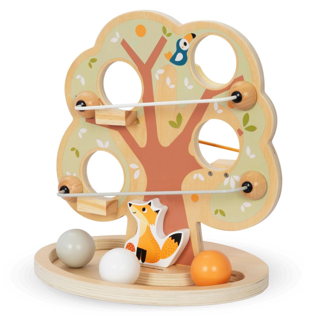 Tobogán de bolas de madera - Árbol verde