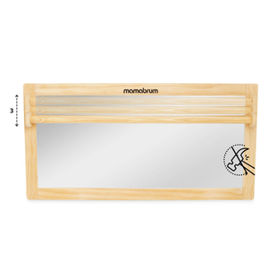 Espejo para bebé con mango ajustable - Montessori
