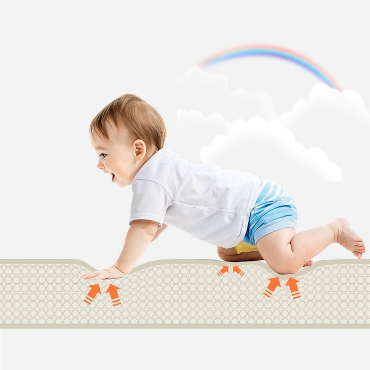 Estera de espuma plegable por las dos caras 180 x 120 x 1cm - Charming Town/Sand Beige