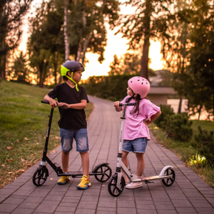 Scooter de dos ruedas para jóvenes adultos - con amortiguador - Hypermotion CITY SWIFT Digital Lion - 100kg