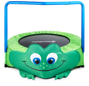 Żabka - mini trampolín para niños - con asa - 50 kg máximo - 91 cm - para casa y jardín