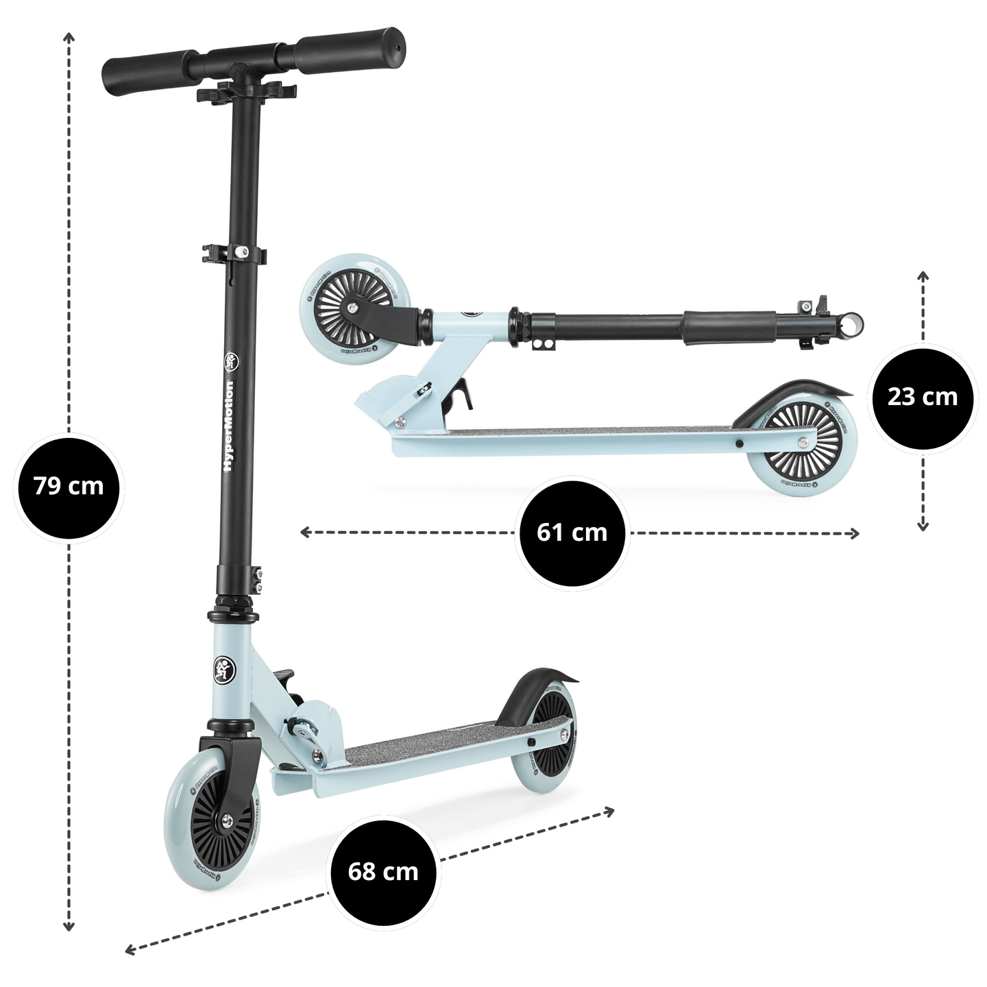 Scooter de dos ruedas WILLY 3-8 años de HyperMotion - perfecto