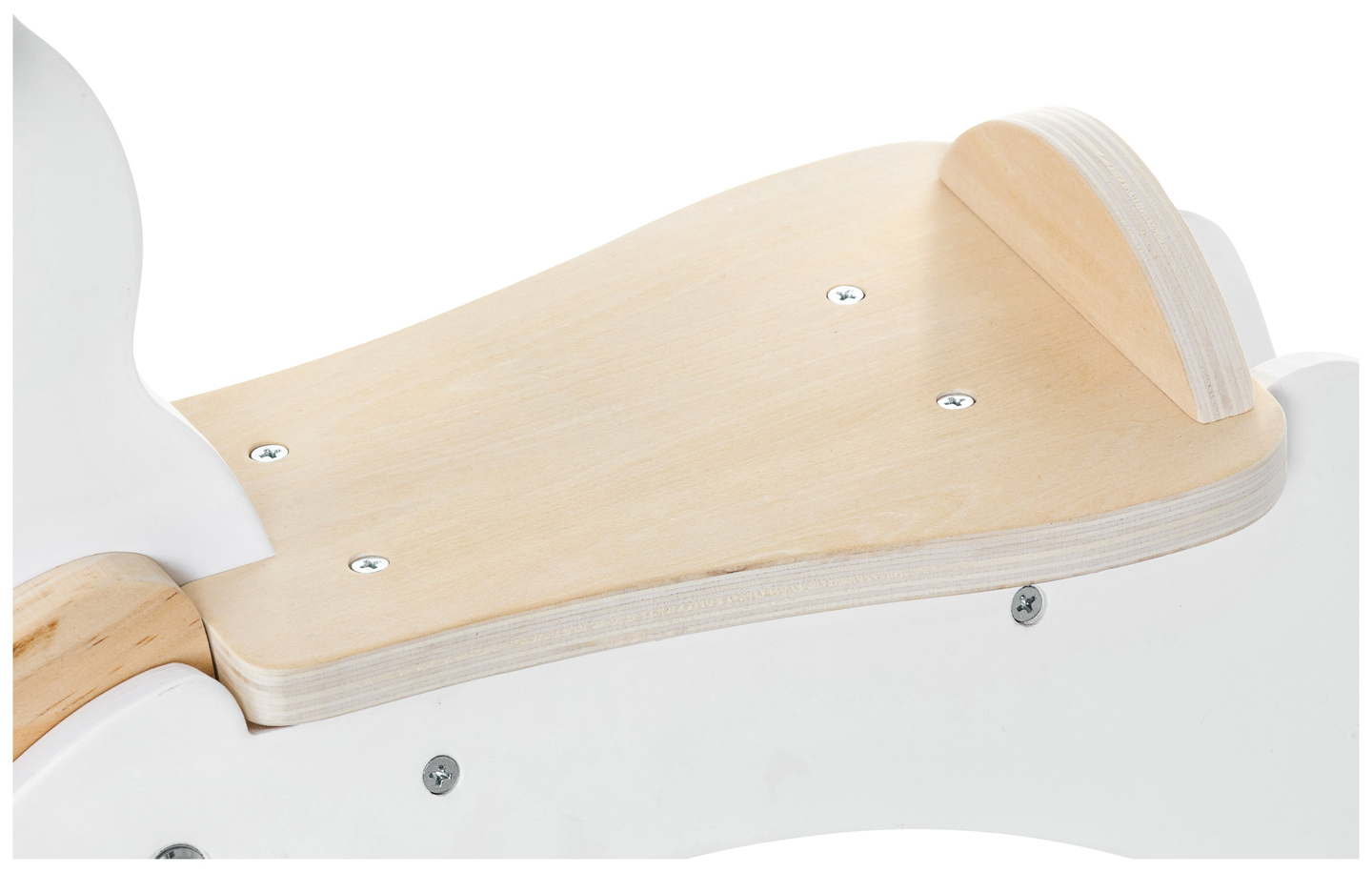 Caballito balancín de madera - blanco - a partir de 12 meses