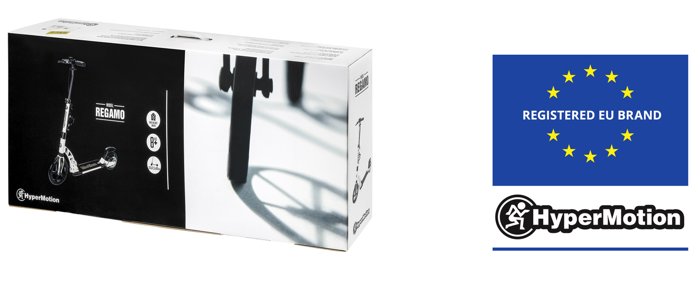 Patinete para adultos HyperMotion REGAMO - negro