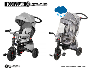 Tobi Velar triciclo + funda impermeable - gris
