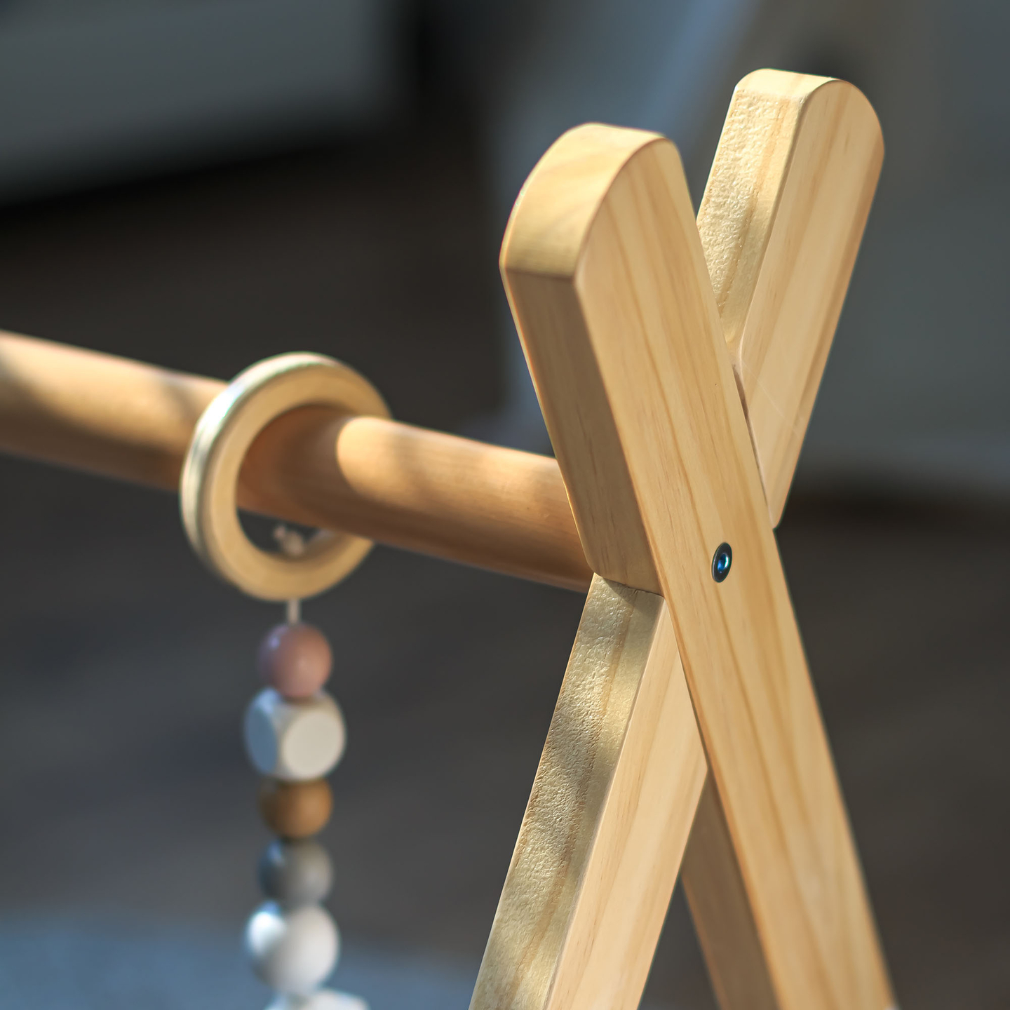 Soporte educativo de madera Baby Gym - color blanco