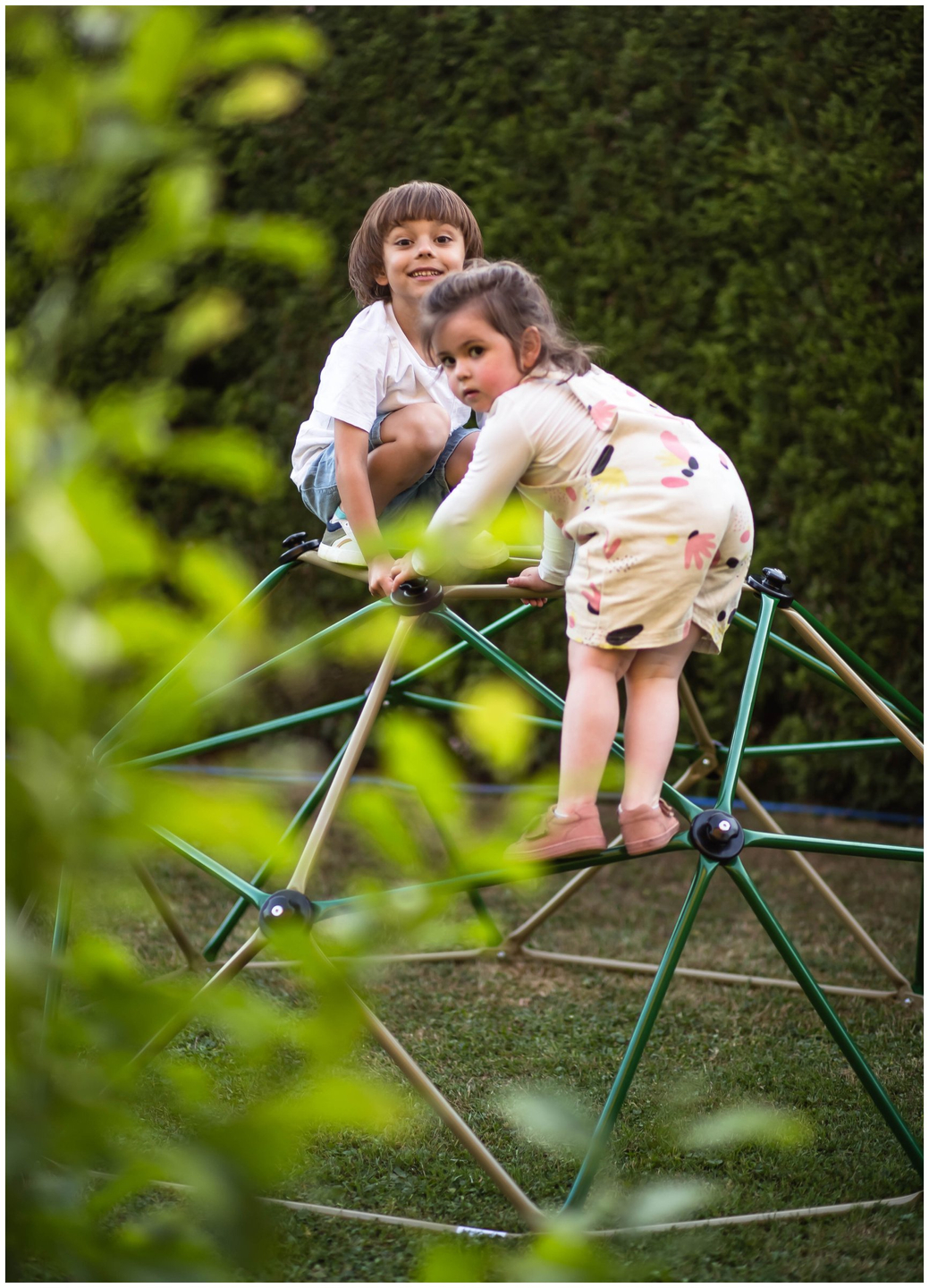 HyperMotion Cúpula trepadora para niños XL, geodomo, zona de juegos para jardín, diámetro: 1,8 m