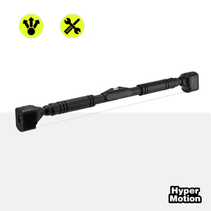 Barra de dominadas ajustable HyperMotion 74-100 cm, 200 kg, negra