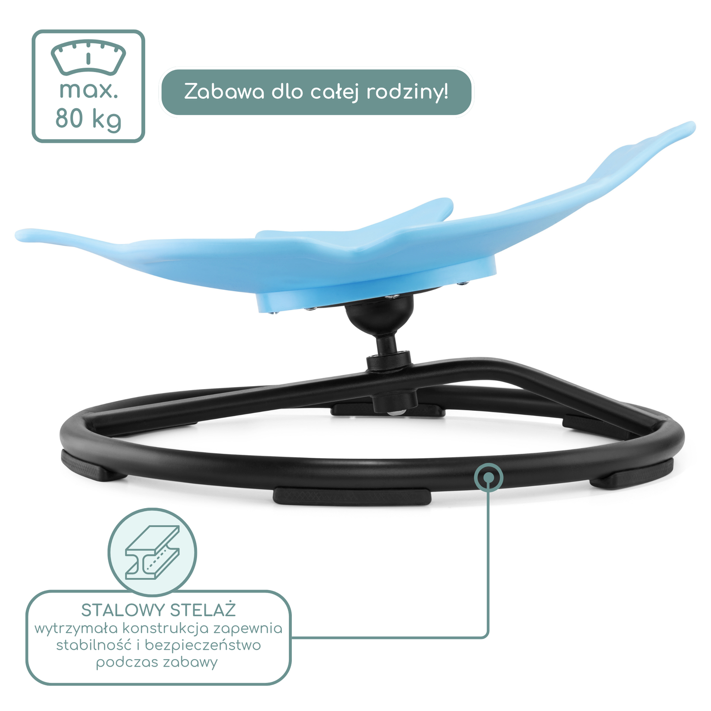 Mini carrusel para niños Fish - azul