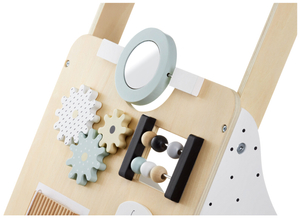 Andador/empujador educativo de madera para niños - tablero de manipulación