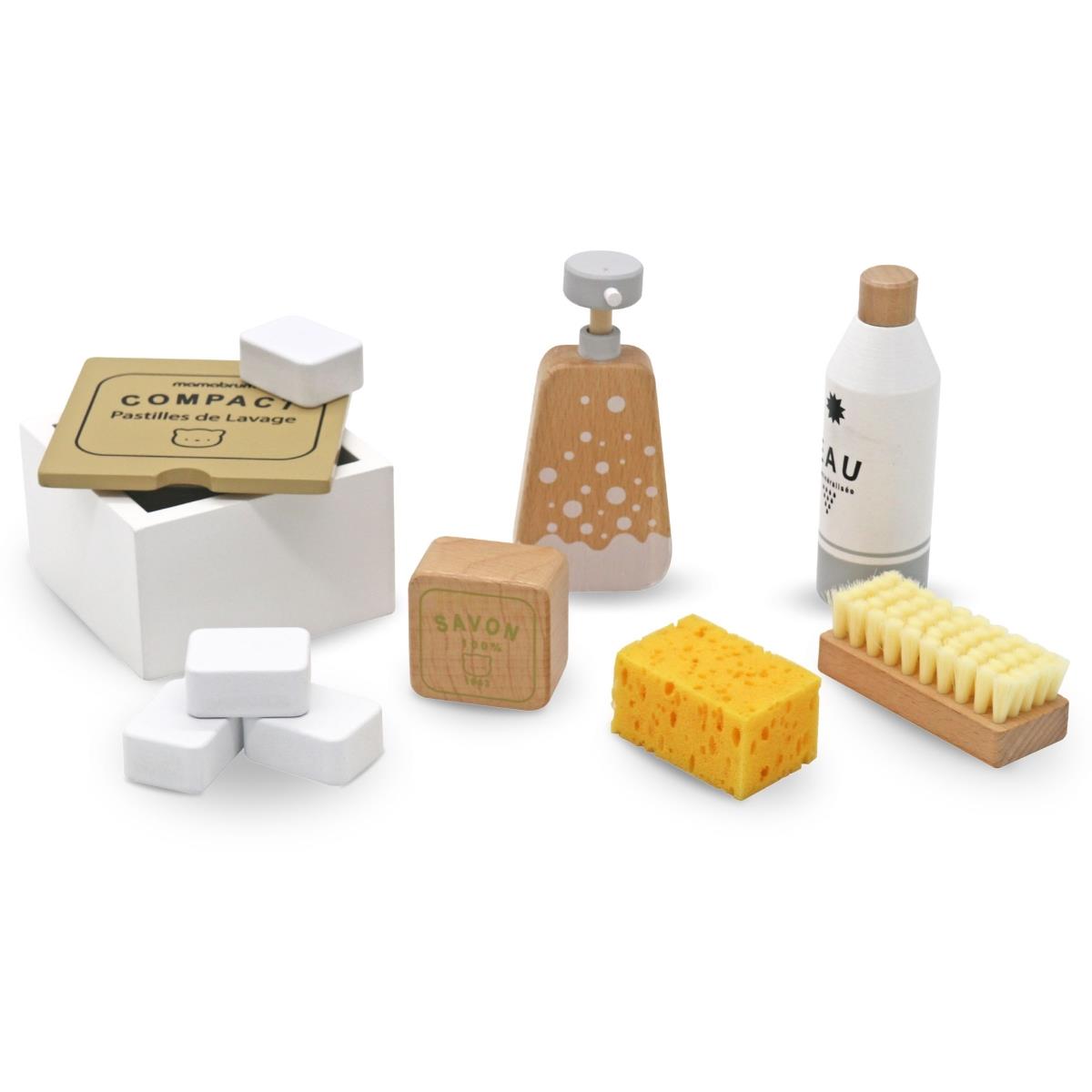 Set de limpieza de madera para niños - 10 artículos